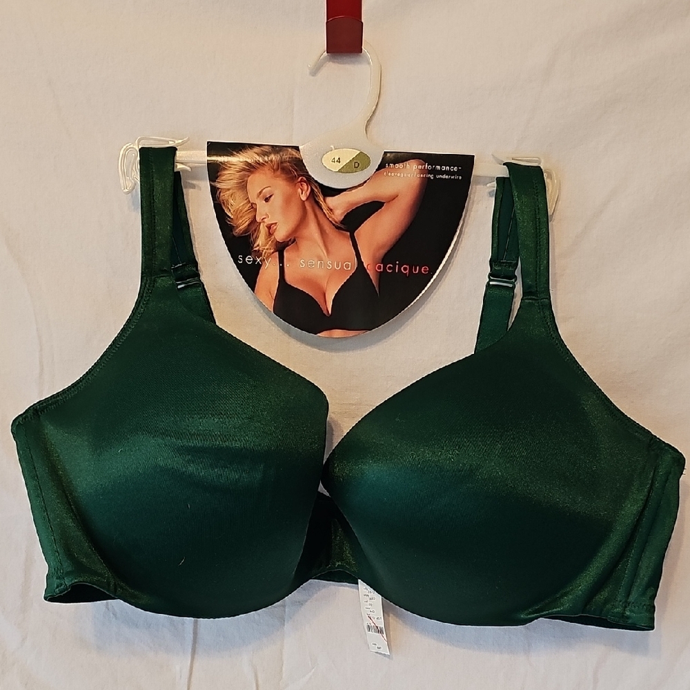Cacique Green Full Coverage Bra with Smooth Molded Cups